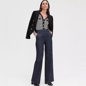 Anne Taylor The Trouser Denim wide leg pants